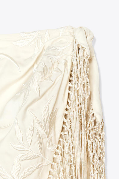Jupe à frange broderie - Giorgia