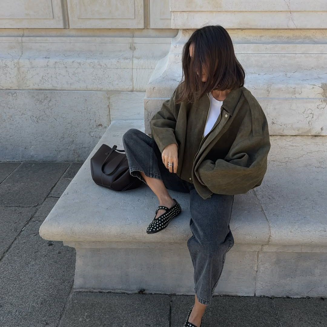 Veste légère en suède - Naïa
