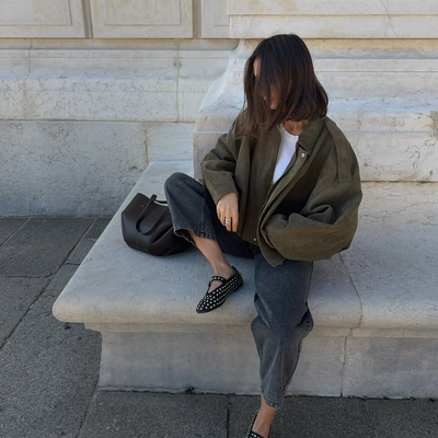 Veste légère en suède - Naïa
