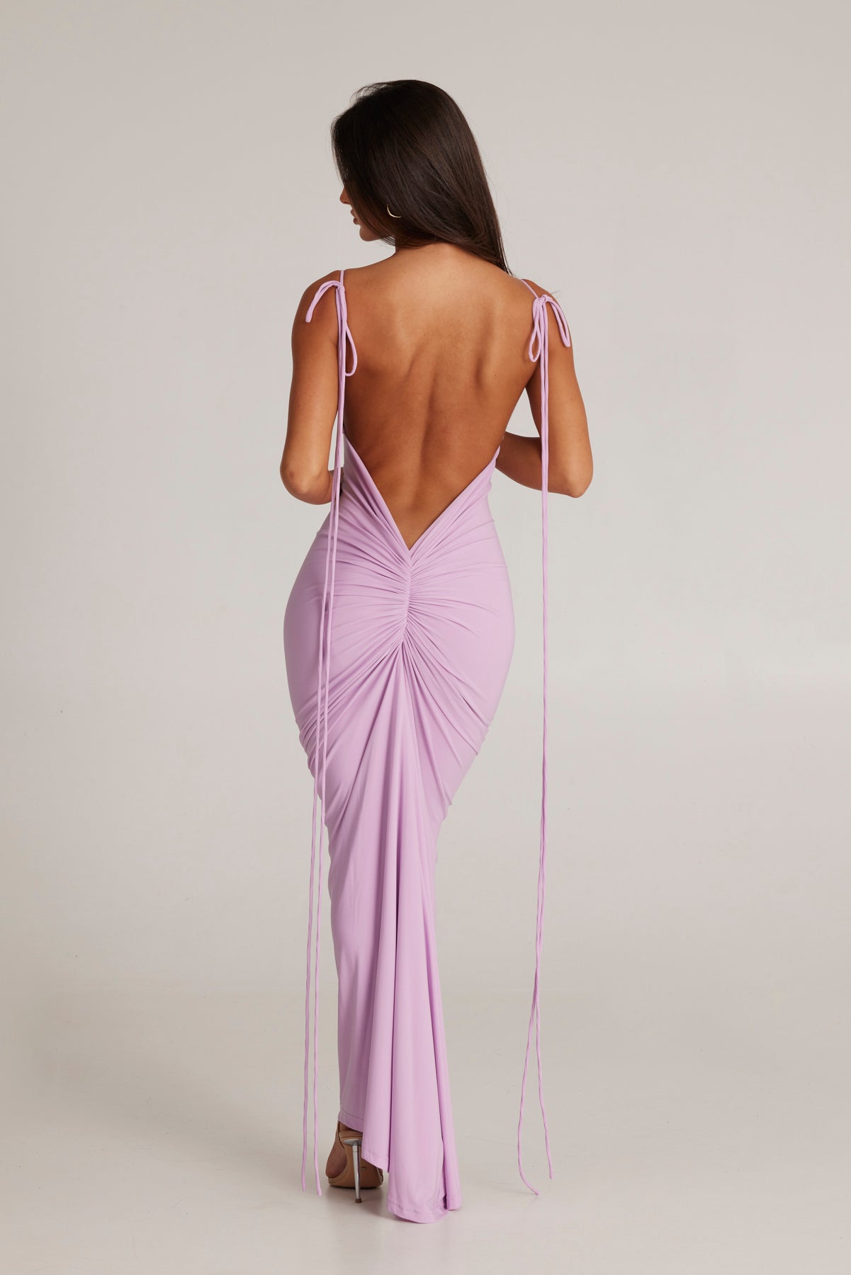 Robe longue dos nu sculptante – Amalya
