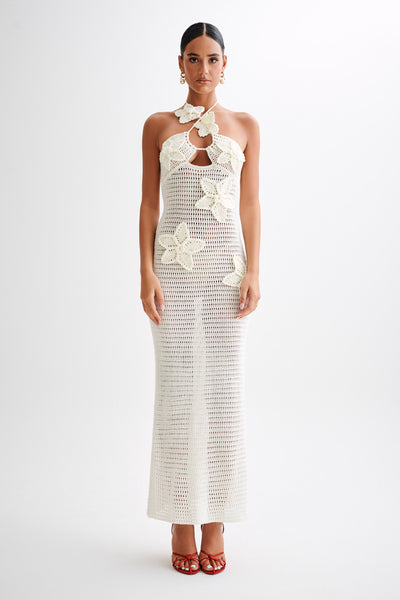 Robe crochet fleurs - Flora