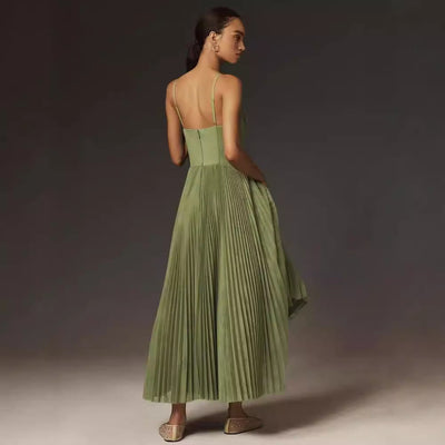 Robe Midi Bustier Plissée - Loriana