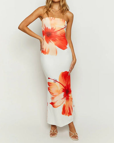 Robe D'été Bandeau Fleurie - Shelya