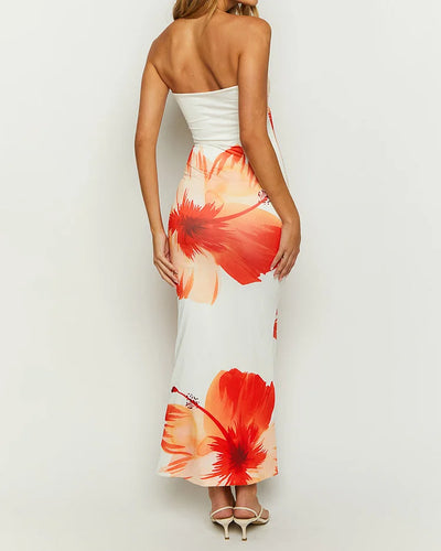 Robe D'été Bandeau Fleurie - Shelya