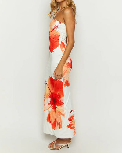 Robe D'été Bandeau Fleurie - Shelya
