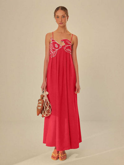 Robe Longue Bohème Colorée d’Été - Andréa
