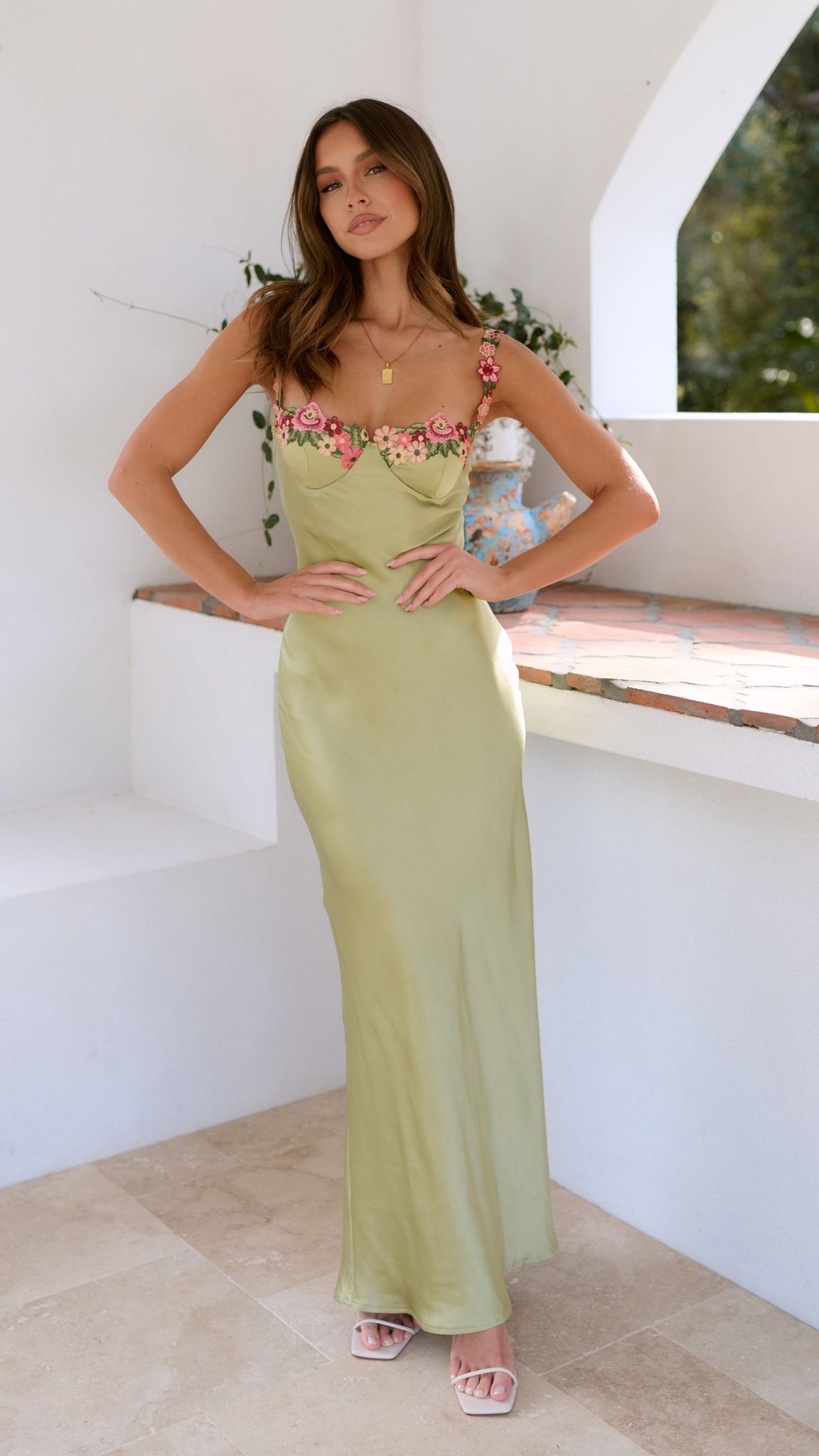 Robe Longue Fleurie Élégante - Celestina