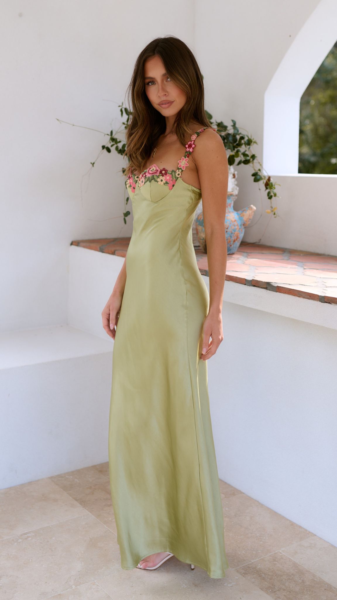 Robe Longue Fleurie Élégante - Celestina