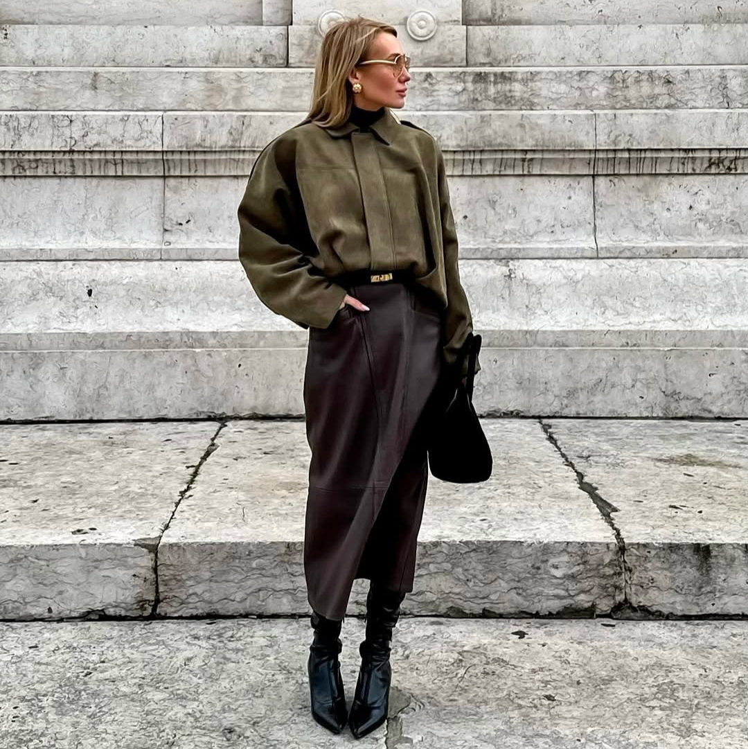 Veste automne en suède - Naïa