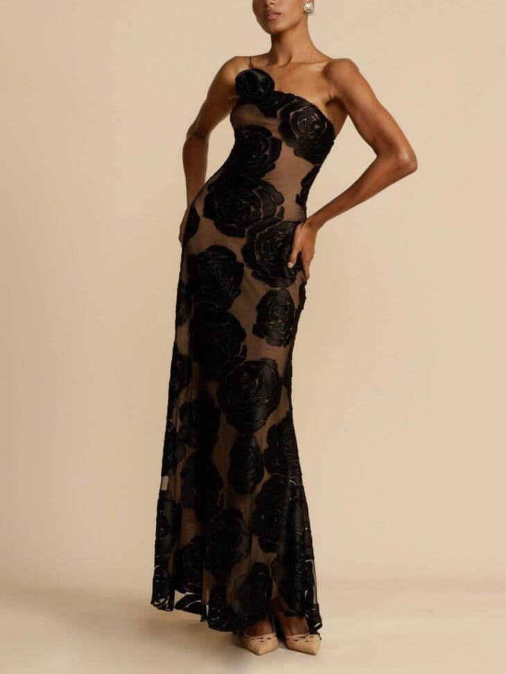 Robe Longue Fleurie Bustier – Maria