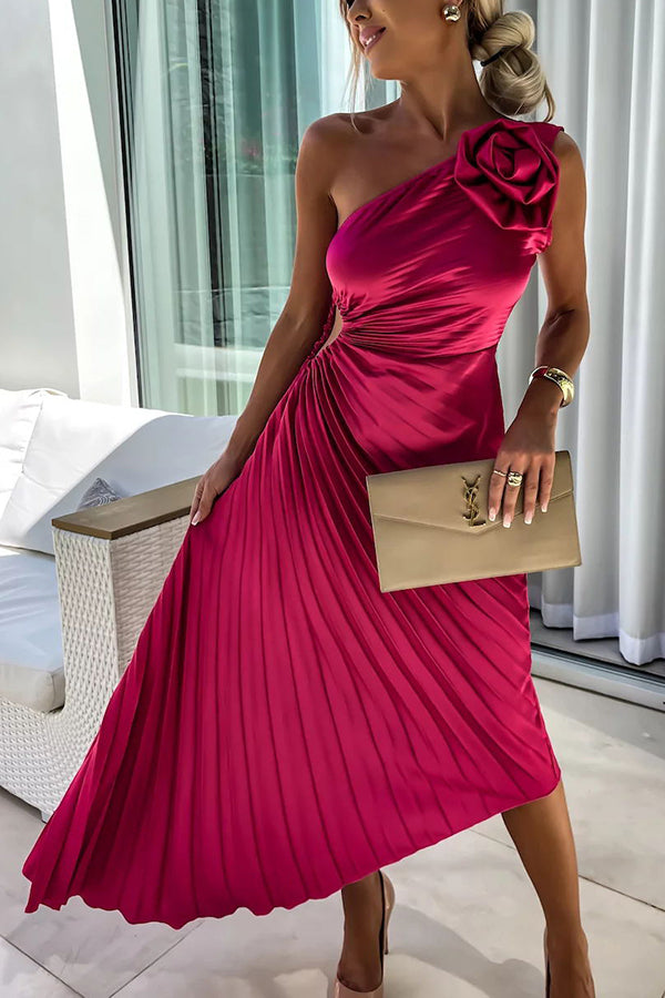 Robe Fleurie Asymétrique Romantique - Elizanna