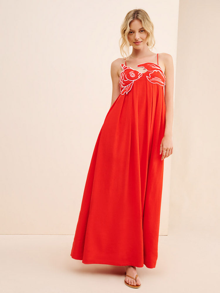 Robe Longue Bohème Colorée d’Été - Andréa
