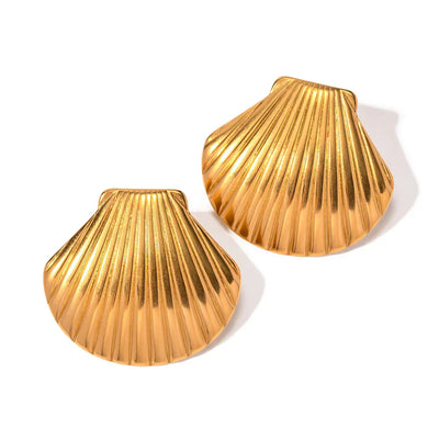 Boucles d’oreilles coquillage doré – Alhena