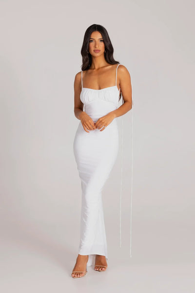 Robe longue dos nu sculptante – Amalya