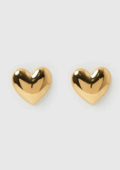 Boucles d’oreilles cœur bombé – Louna