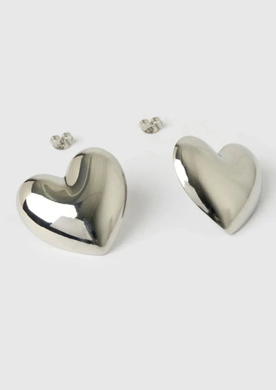 Boucles d’oreilles cœur bombé – Louna