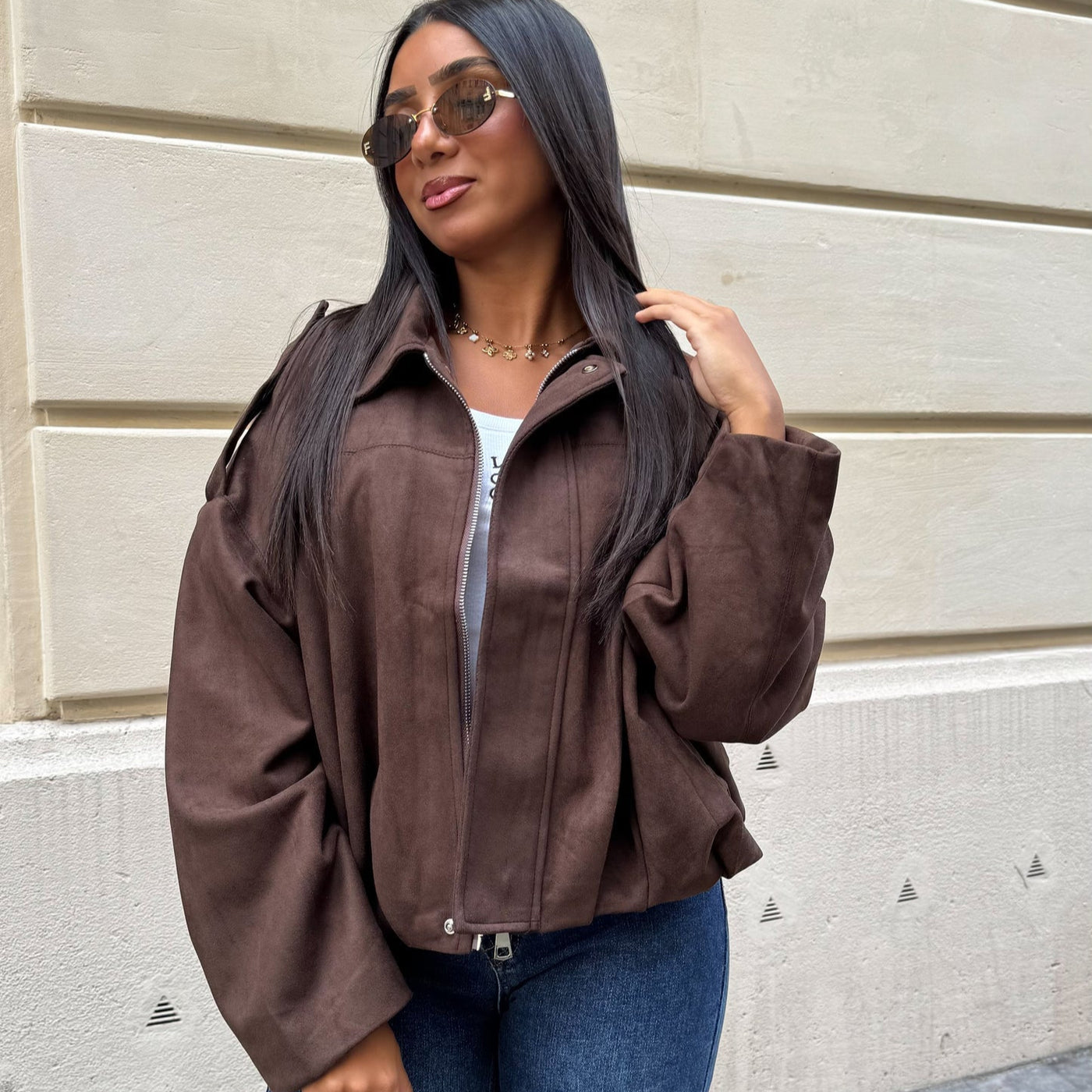 Veste automne en suède - Naïa
