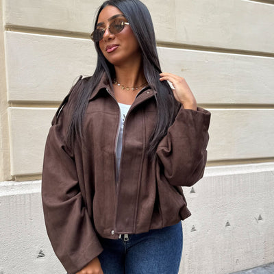 Veste automne en suède - Naïa