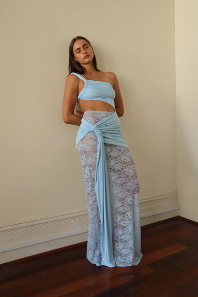 Robe asymétrique dentelle - Bella
