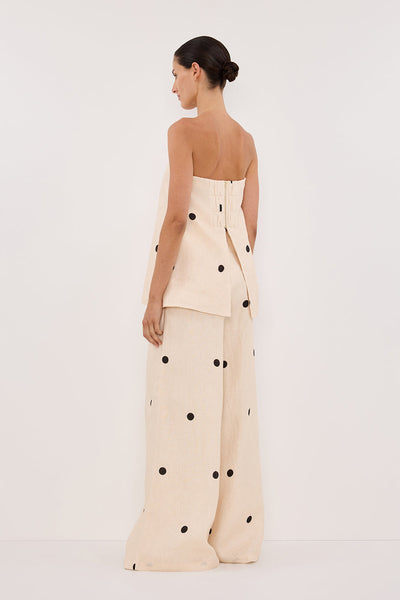 Ensemble Haut Bustier et Pantalon Large - Leana