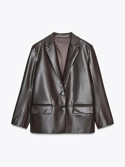 Blazer cuir vegan - Azelia