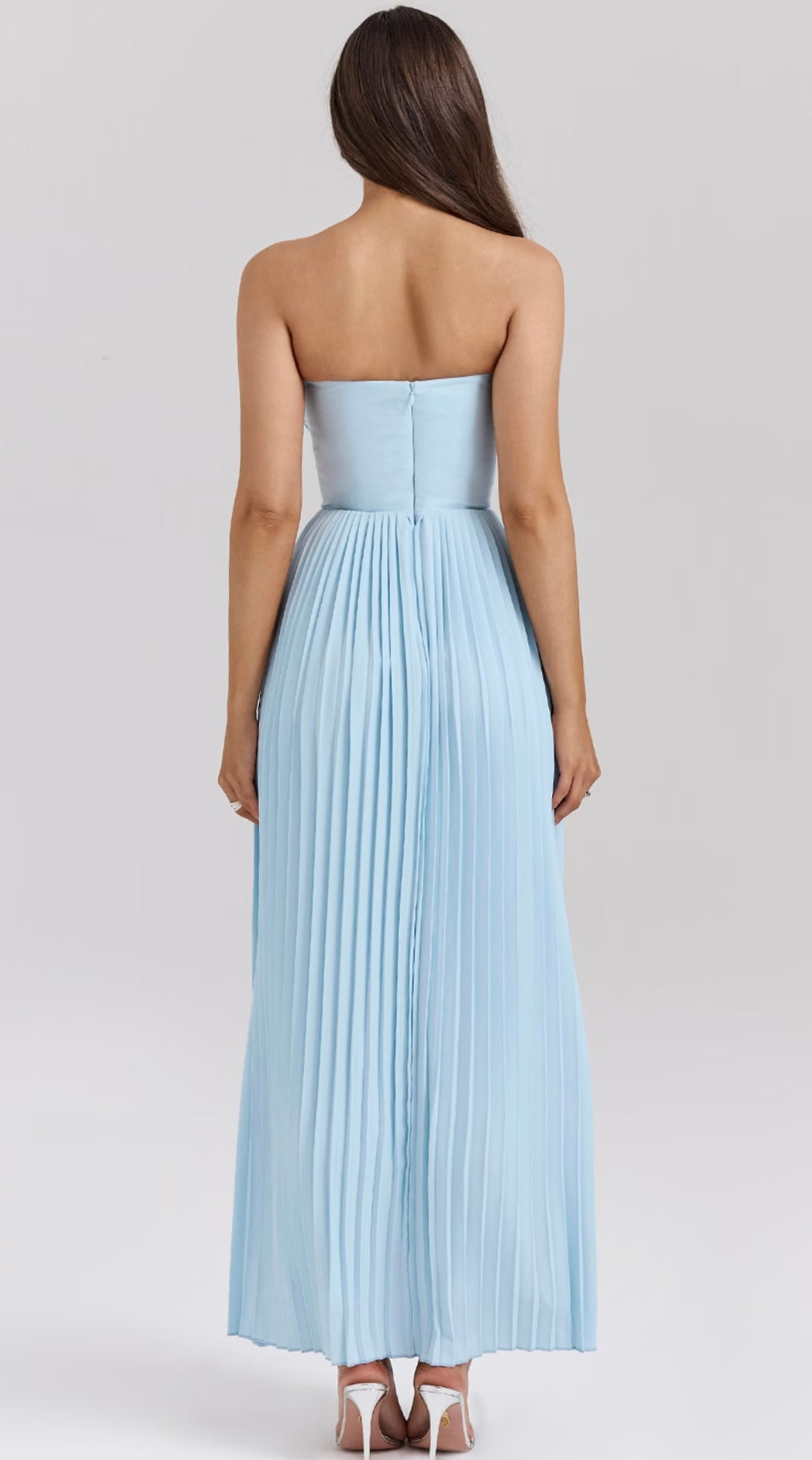 Robe Longue Bustier Plissée – Irena