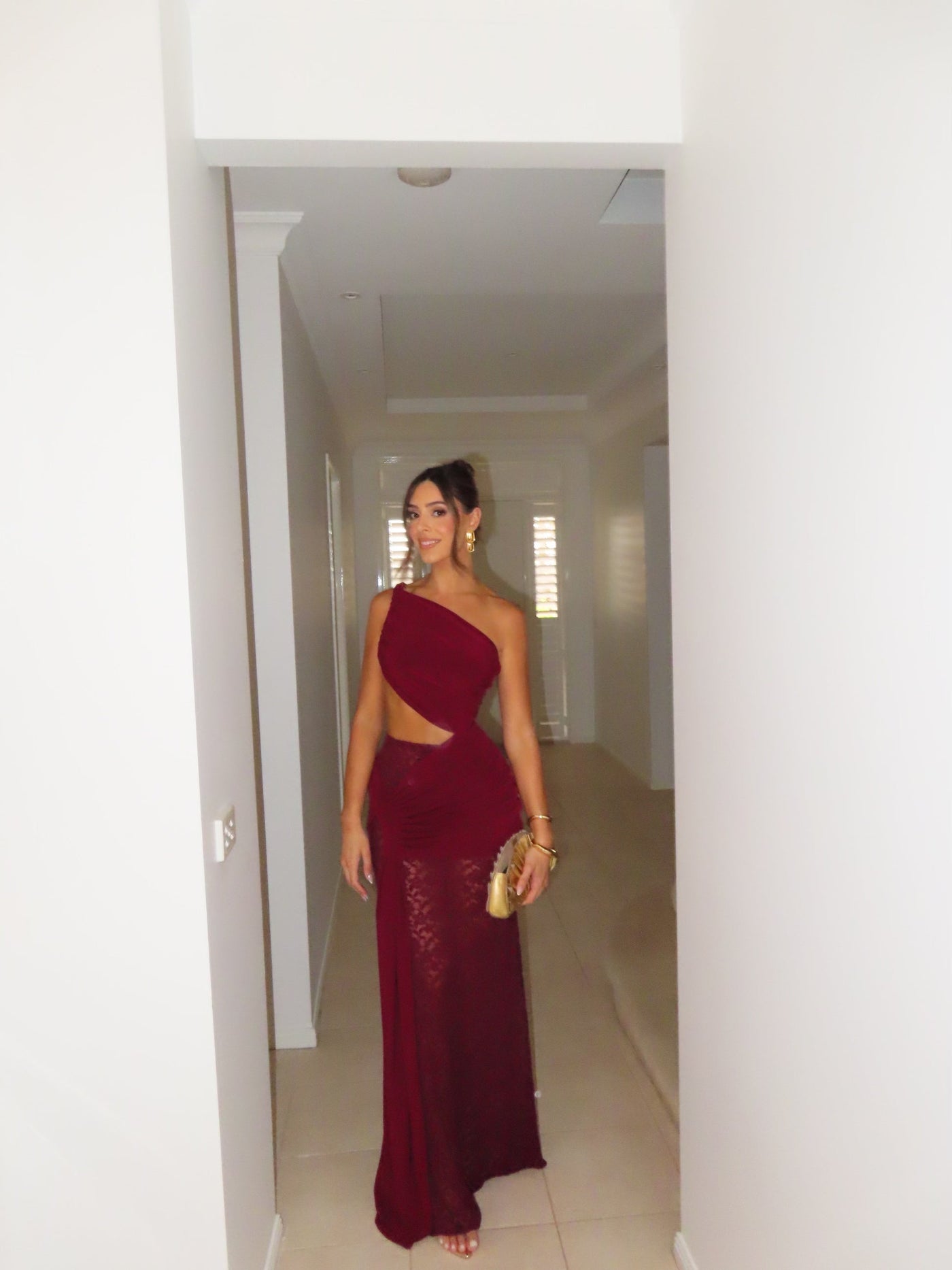 Robe asymétrique dentelle - Bella