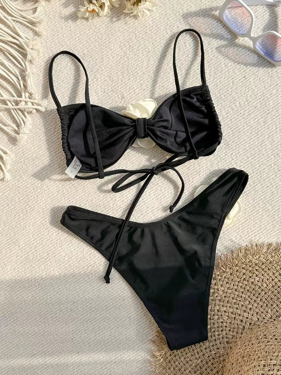 Bikini Brésilien avec Rose - Eliana
