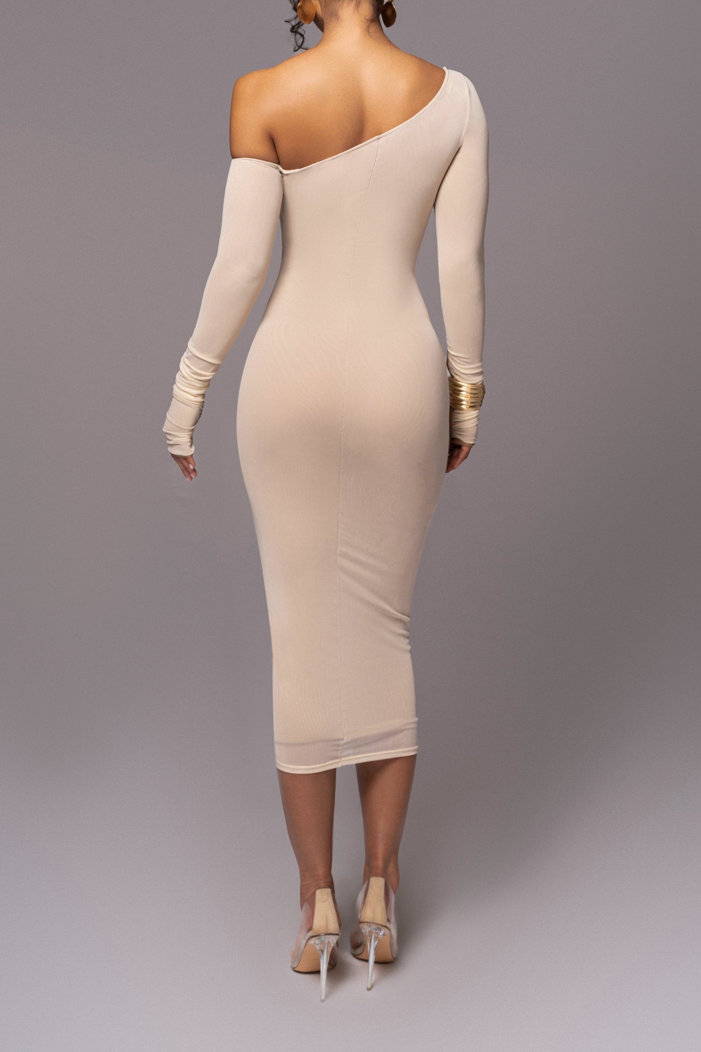 Robe maille moulante épaules dénudées – Isla