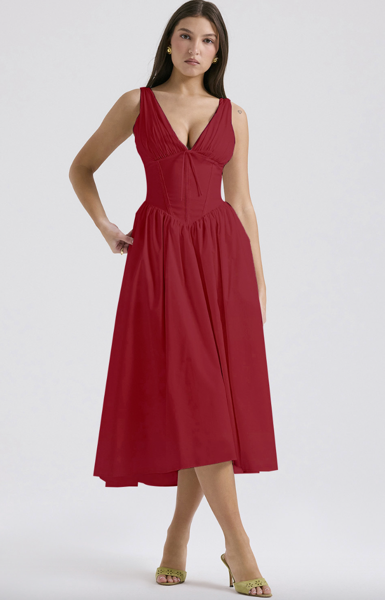 Robe Élégante à Bretelles – Gabriella