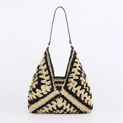 Tote Bag Noir et Blanc Tissage