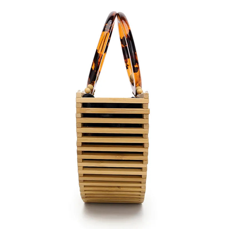 Sac rigide demi lune bambou