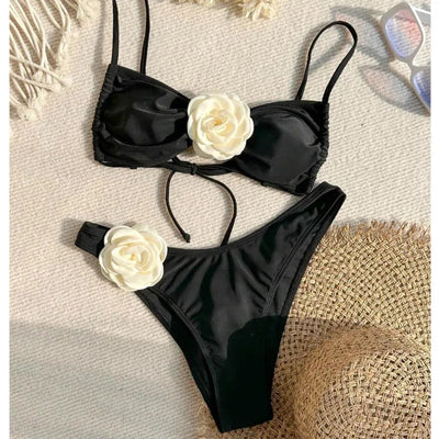 Bikini Brésilien avec Rose - Eliana