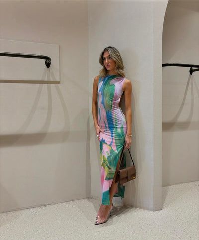 Robe Longue Élégante et Colorée - Sophia