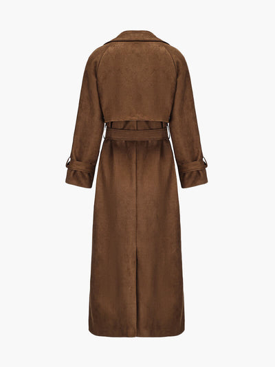 Trench long suédine - Mira