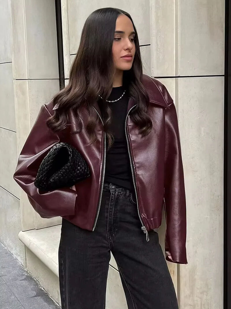 Veste en cuir Roma
