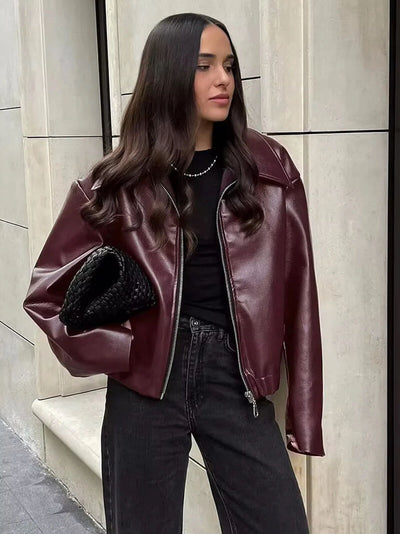Veste en cuir Roma