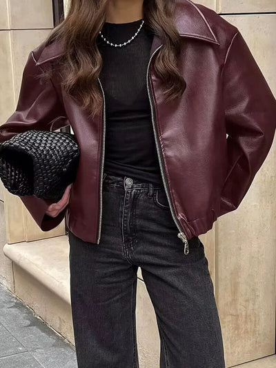 Veste en cuir Roma
