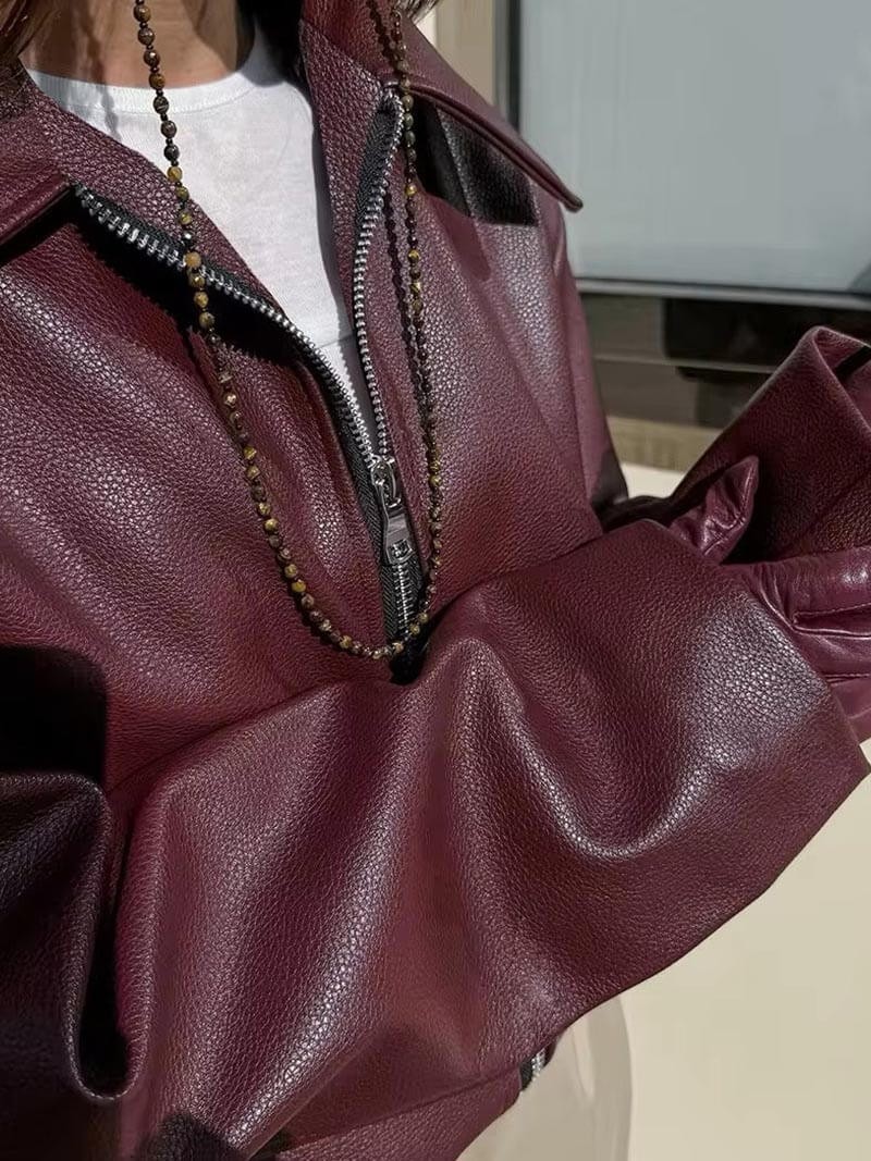 Veste en cuir Roma
