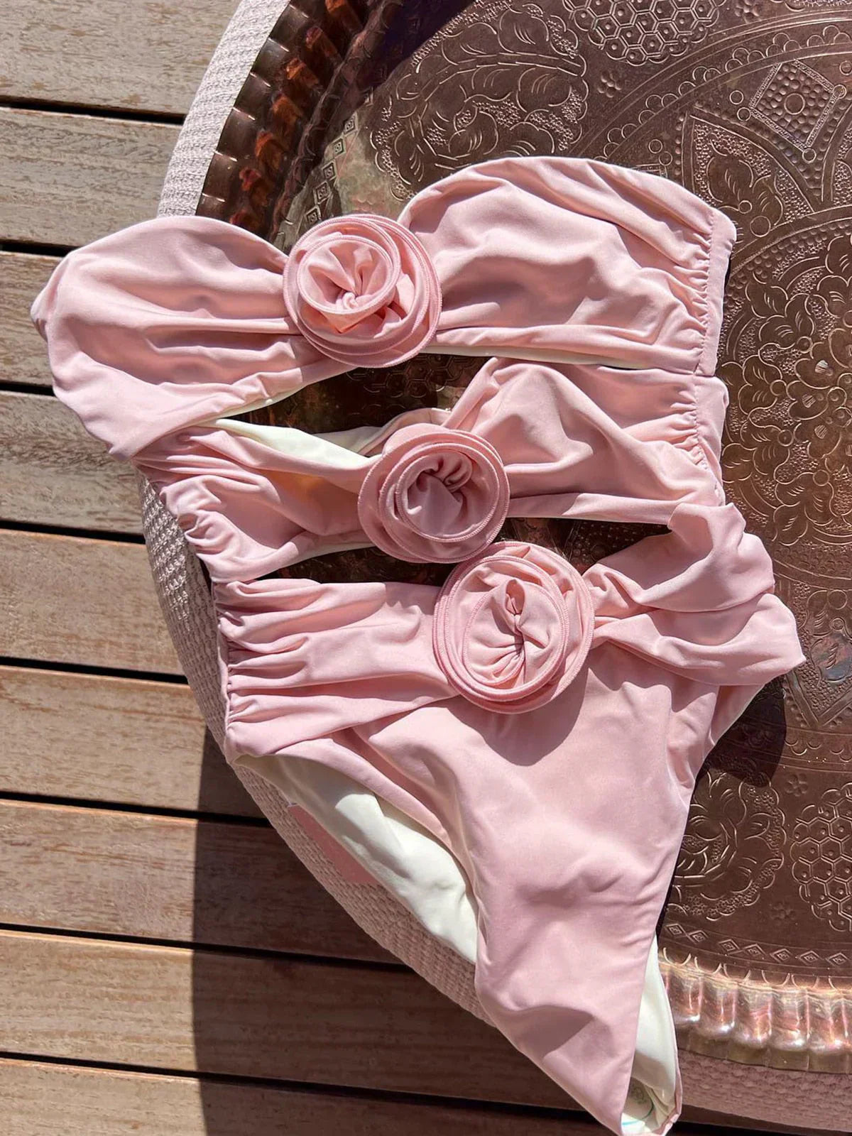 Maillot Une-Pièce Élégant à Détails Floraux - Leya