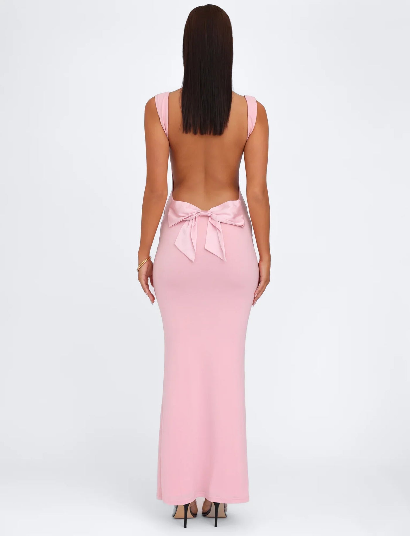 Robe Longue Dos Nu avec Nœud – Valentina