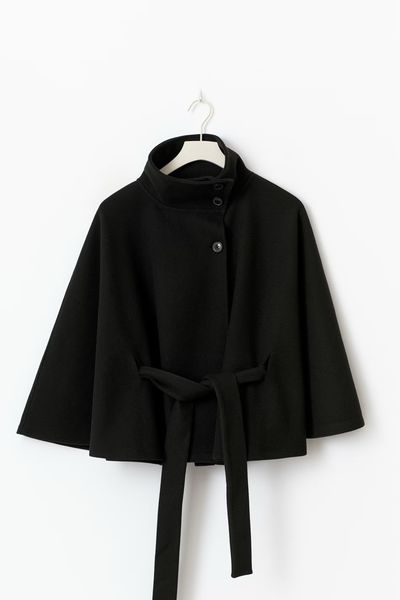 Veste cape à ceinture - Cyrilla