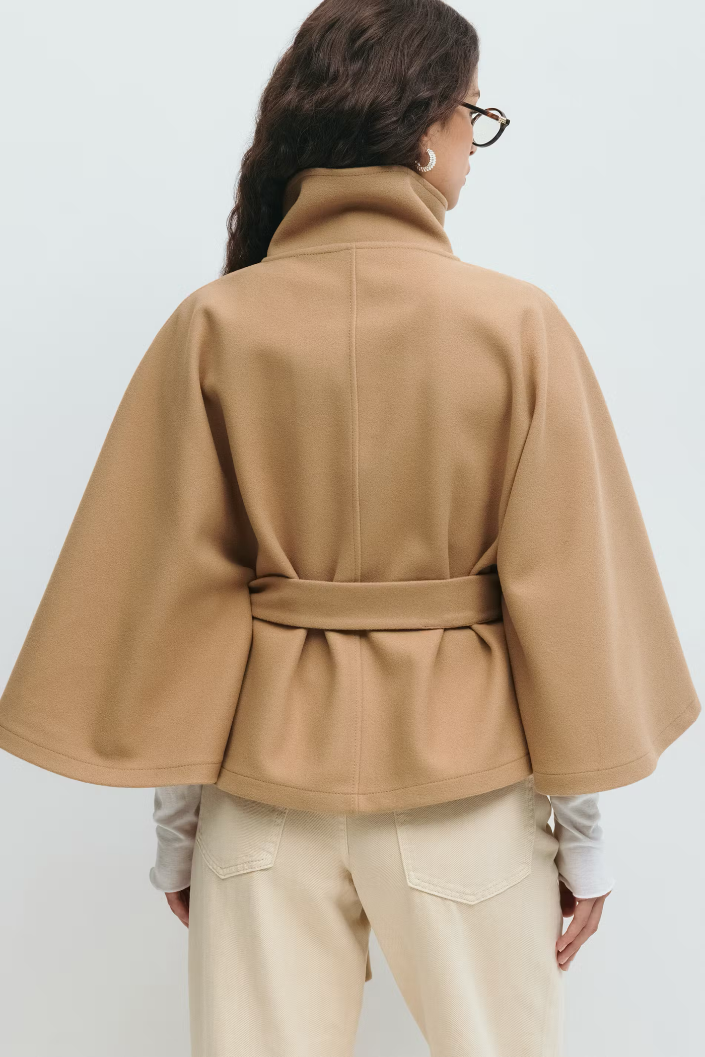 Veste cape à ceinture - Cyrilla