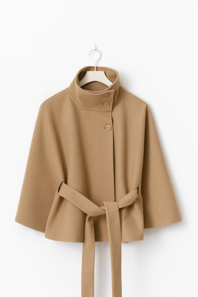 Veste cape à ceinture - Cyrilla
