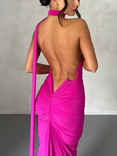 Robe dos plongeant - Callista