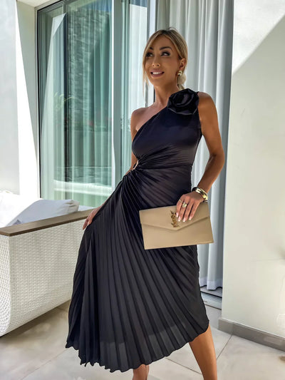Robe Fleurie Asymétrique Romantique - Elizanna