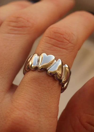 Bague cœurs entrelacés – Layla