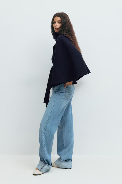 Veste cape à ceinture - Cyrilla