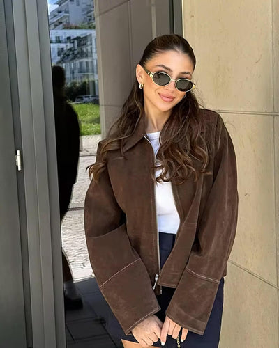 Veste en suède - Lydia
