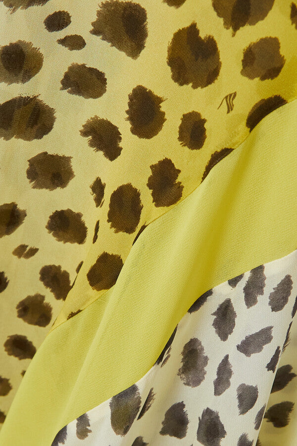 Robe léopard verte Lola